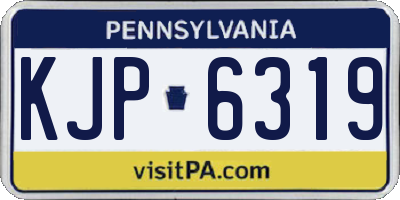 PA license plate KJP6319