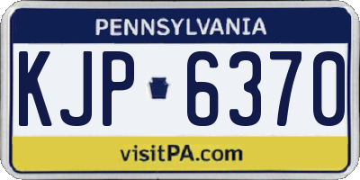 PA license plate KJP6370