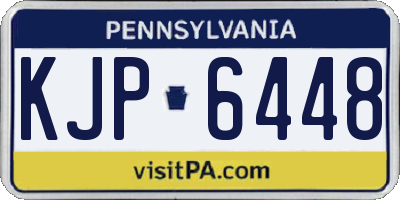 PA license plate KJP6448