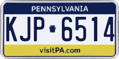 PA license plate KJP6514