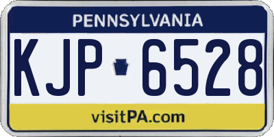 PA license plate KJP6528