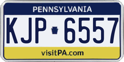 PA license plate KJP6557