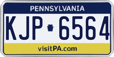 PA license plate KJP6564