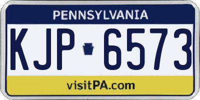 PA license plate KJP6573