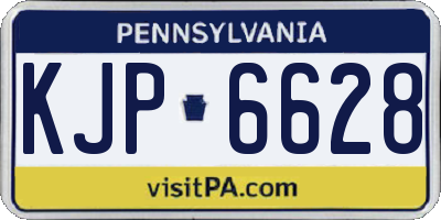 PA license plate KJP6628
