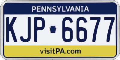 PA license plate KJP6677