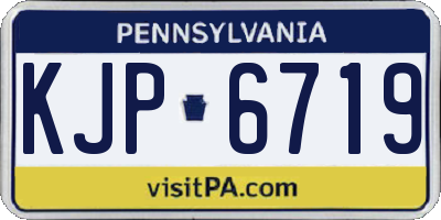PA license plate KJP6719