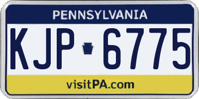 PA license plate KJP6775