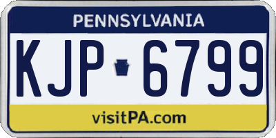 PA license plate KJP6799