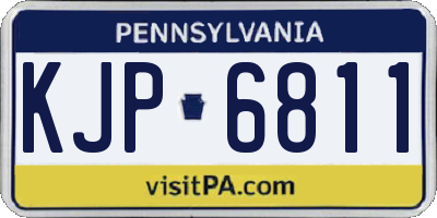 PA license plate KJP6811