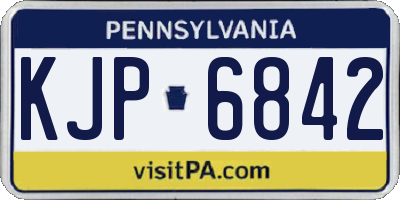 PA license plate KJP6842