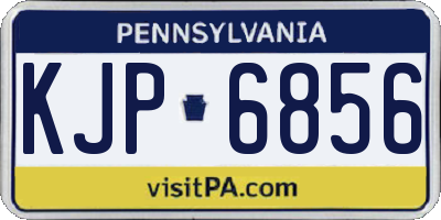 PA license plate KJP6856