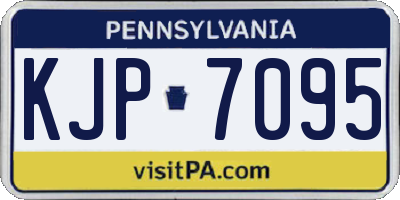 PA license plate KJP7095