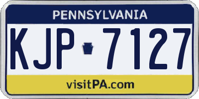 PA license plate KJP7127