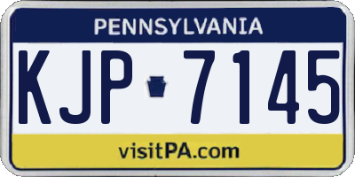 PA license plate KJP7145