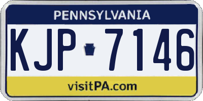 PA license plate KJP7146