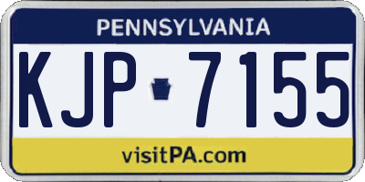 PA license plate KJP7155