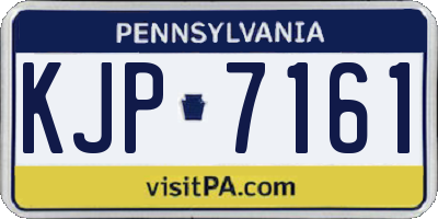 PA license plate KJP7161