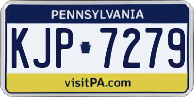PA license plate KJP7279