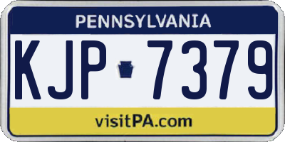 PA license plate KJP7379
