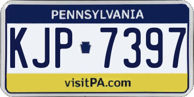 PA license plate KJP7397