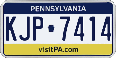 PA license plate KJP7414
