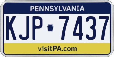 PA license plate KJP7437