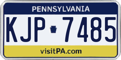 PA license plate KJP7485