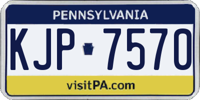PA license plate KJP7570