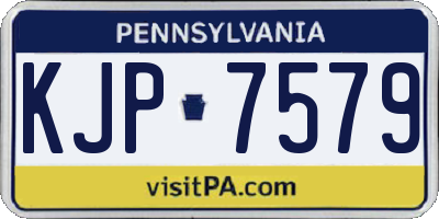 PA license plate KJP7579