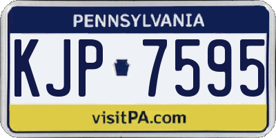 PA license plate KJP7595