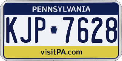 PA license plate KJP7628
