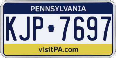 PA license plate KJP7697