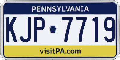 PA license plate KJP7719