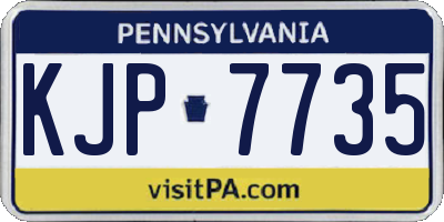 PA license plate KJP7735