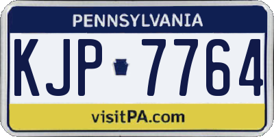 PA license plate KJP7764