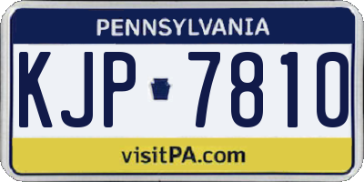 PA license plate KJP7810