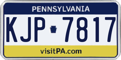 PA license plate KJP7817