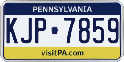 PA license plate KJP7859