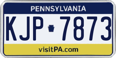 PA license plate KJP7873