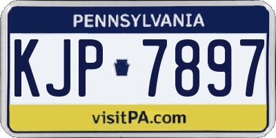 PA license plate KJP7897