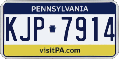 PA license plate KJP7914