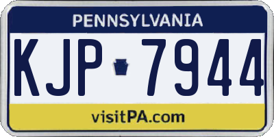 PA license plate KJP7944