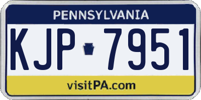 PA license plate KJP7951