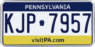 PA license plate KJP7957