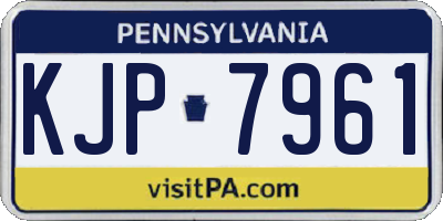 PA license plate KJP7961