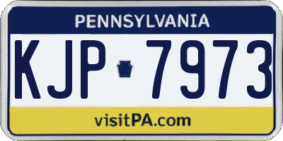 PA license plate KJP7973
