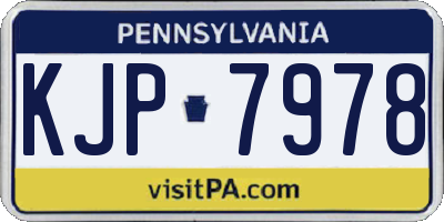 PA license plate KJP7978