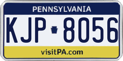 PA license plate KJP8056