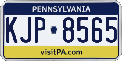 PA license plate KJP8565